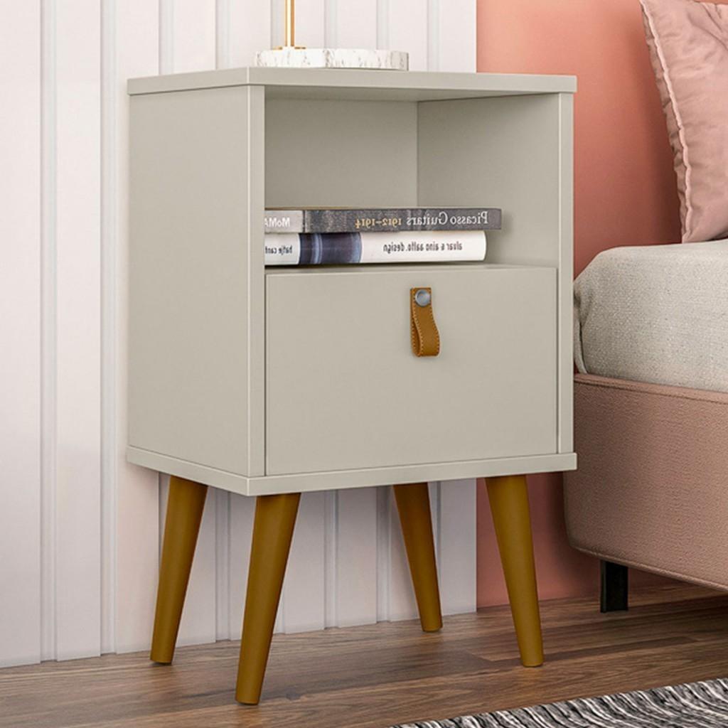 Mesa de Cabeceira Búzios Off White: Conforto e Estilo