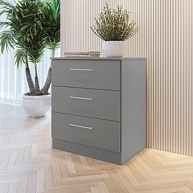 Mesa de Cabeceira Cinza Sagrado 65cm: Organize com Estilo!