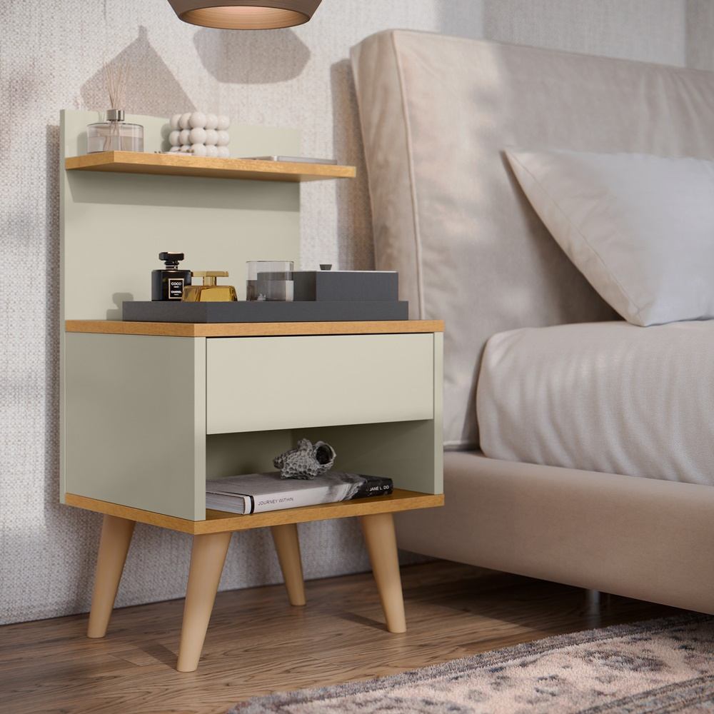 Mesa de Cabeceira Luxo: Prateleira, Nicho e Organização para Seu Quarto
