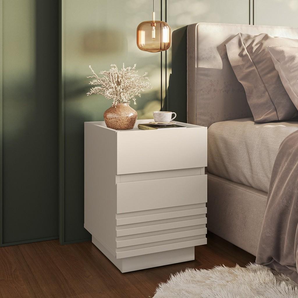 Mesa de Cabeceira Off White: Organize com Estilo!
