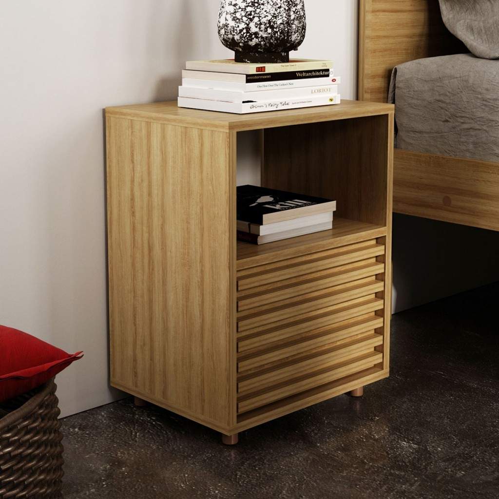 Mesa de Cabeceira Ripada CM8042: Design e Praticidade