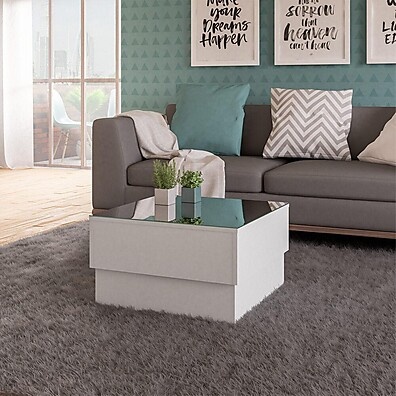 Mesa de Centro 60cm com Espelho – Elegância e Praticidade