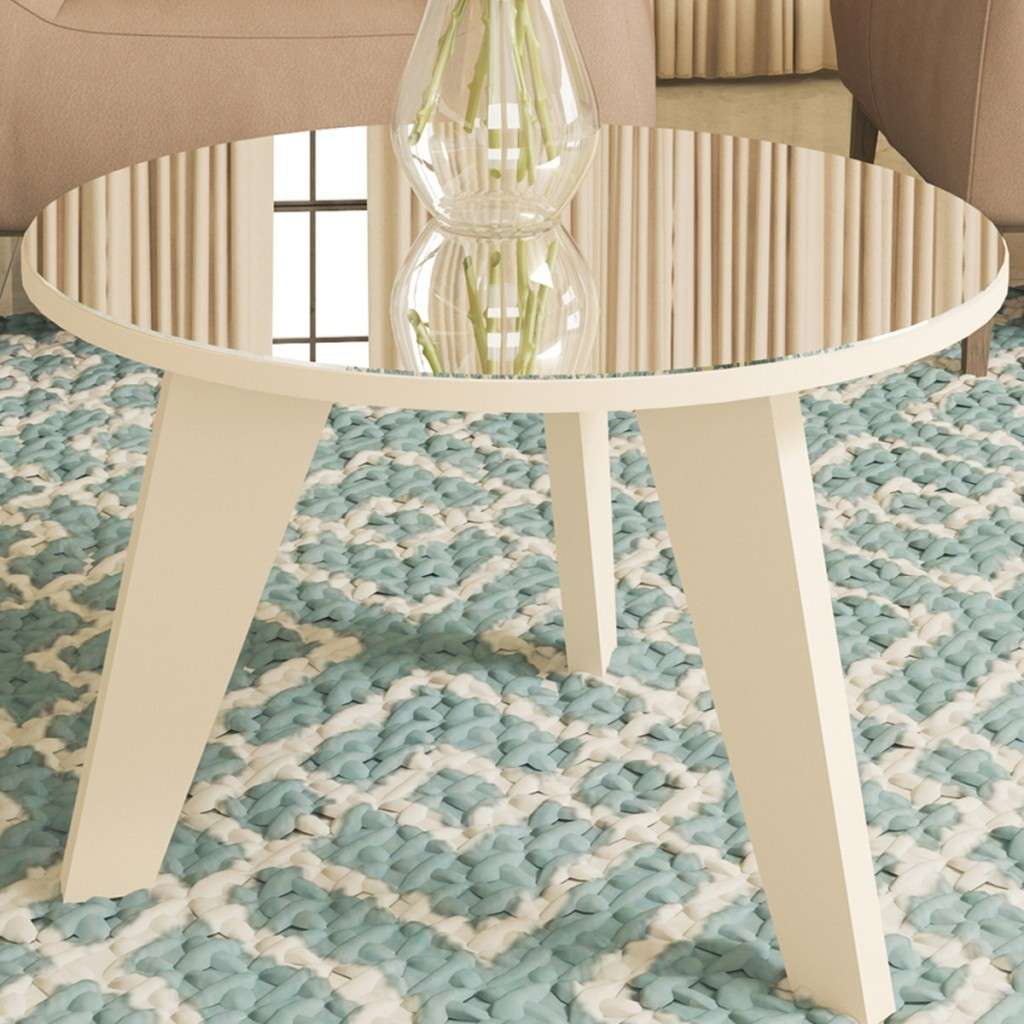Mesa de Centro Espanha Off White: Elegância e Praticidade