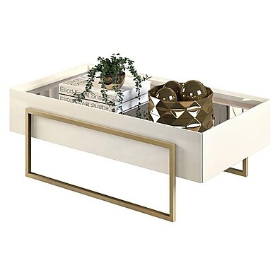 Mesa de Centro Off White Pilar: Elegância e Modernidade