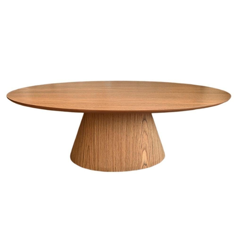 Mesa de Centro Oval Freijó: Design e Elegância