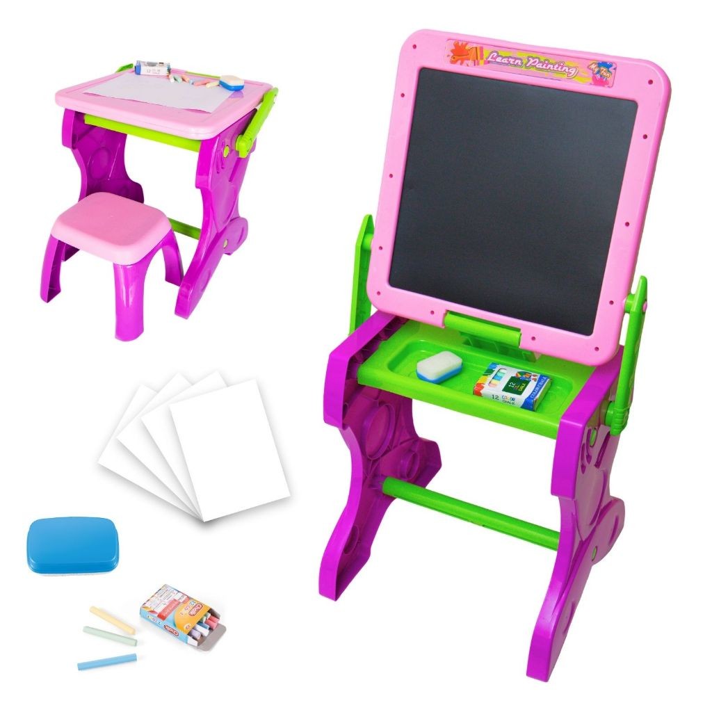 Mesa de Desenho Infantil 2 em 1: Criatividade Sem Limites!