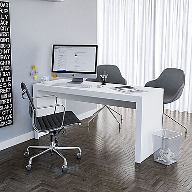 Mesa de Escritório Office 160cm com Acabamento Tamponado