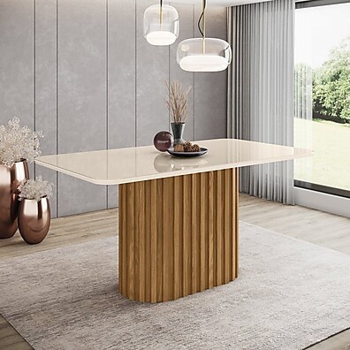 Mesa de Jantar 160x90cm Solana: Elegância e Praticidade