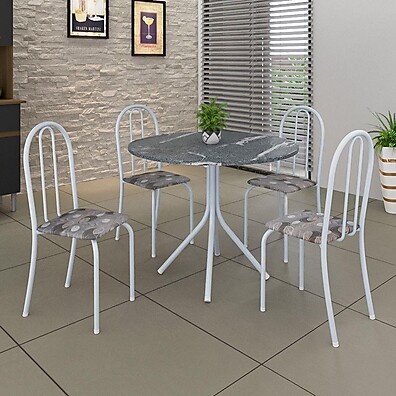 Mesa de Jantar 4 Cadeiras: Elegância e Conforto