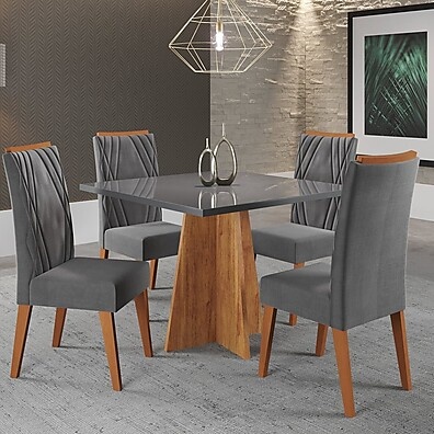 Mesa de Jantar 4 Lugares: Columbia + Vegas