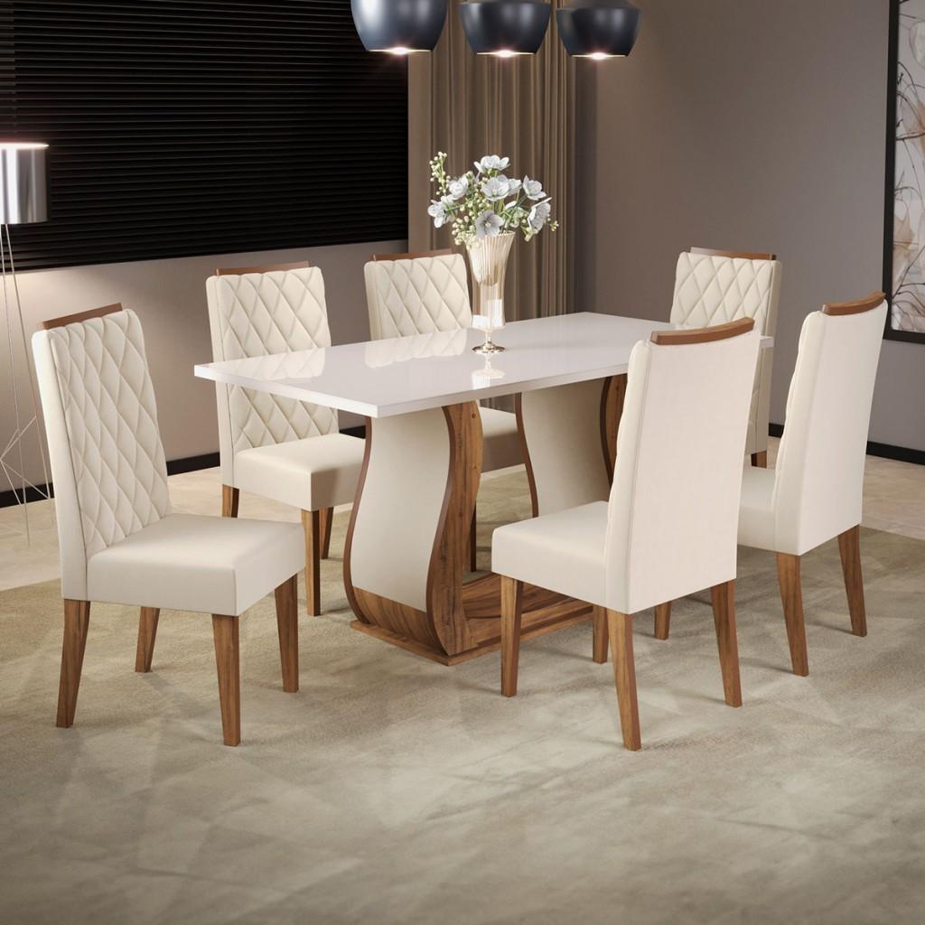 Mesa de Jantar 6 Lugares Brusque: Elegância e Praticidade