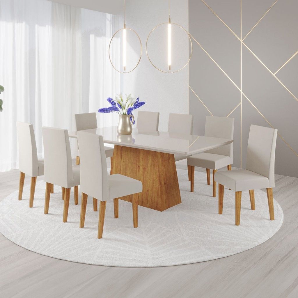 Mesa de Jantar 8 Lugares Bariloche: Elegância e Conforto