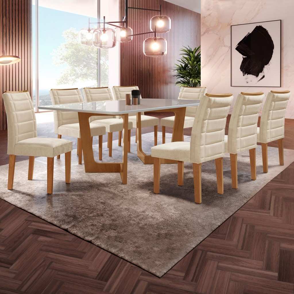 Mesa de Jantar 8 Lugares: Elegância e Praticidade