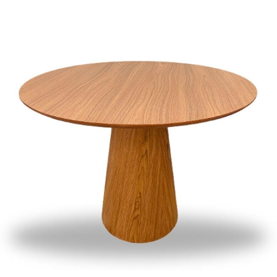 Mesa de Jantar Cone 80cm: Elegância em Freijó