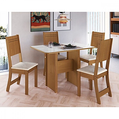 Mesa de Jantar Dublin: Conforto para 4 Pessoas