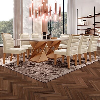 Mesa de Jantar Genova 8 Lugares: Elegância e Praticidade