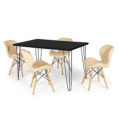 Mesa de Jantar Hairpin: Design e Conforto!