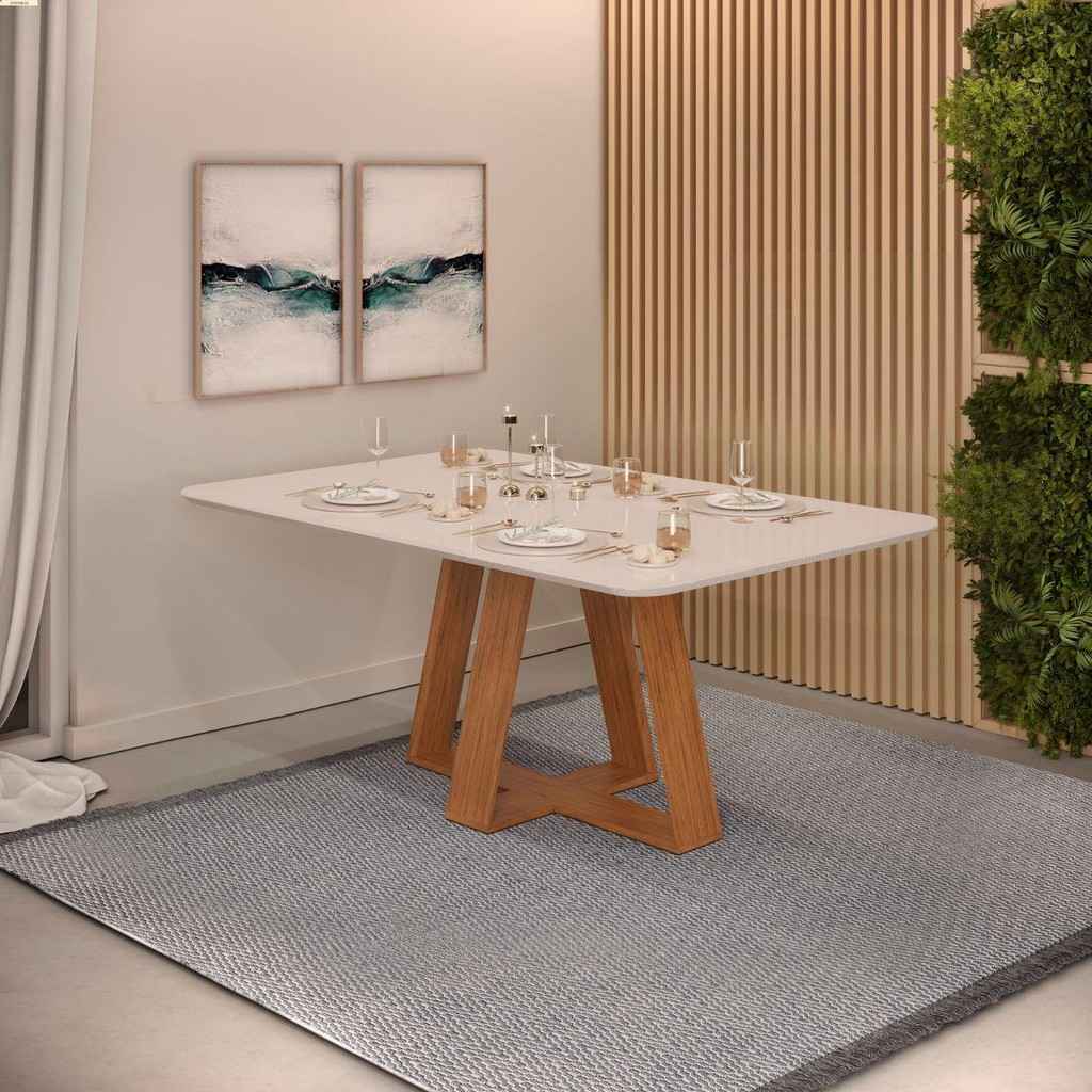 Mesa de Jantar Kiara: Elegância e Espaço!