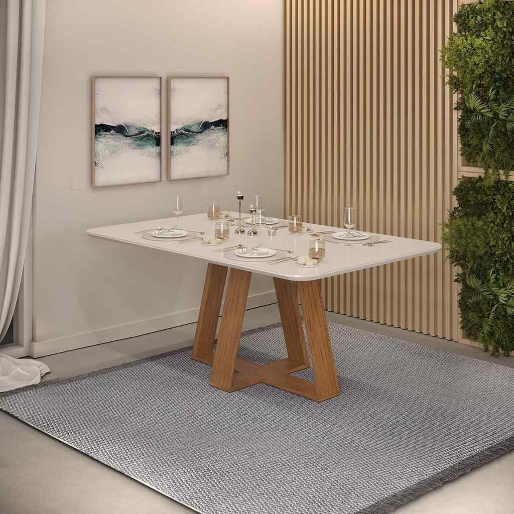Mesa de Jantar Kiara: Elegância e Praticidade