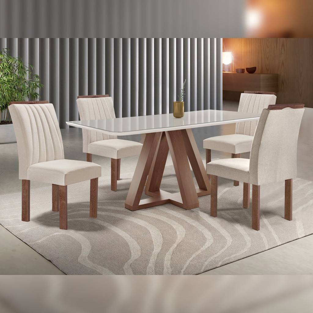 Mesa de Jantar Kyra: Elegância e Conforto!