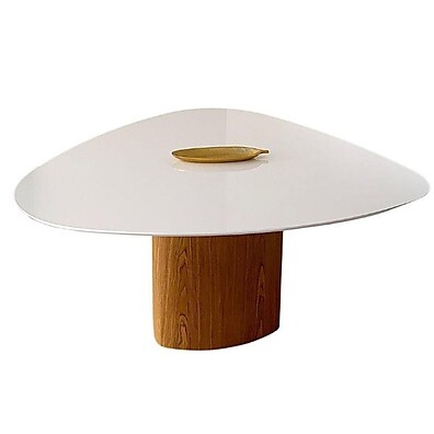 Mesa de Jantar Orgânica 120x125cm: Elegância e Conforto