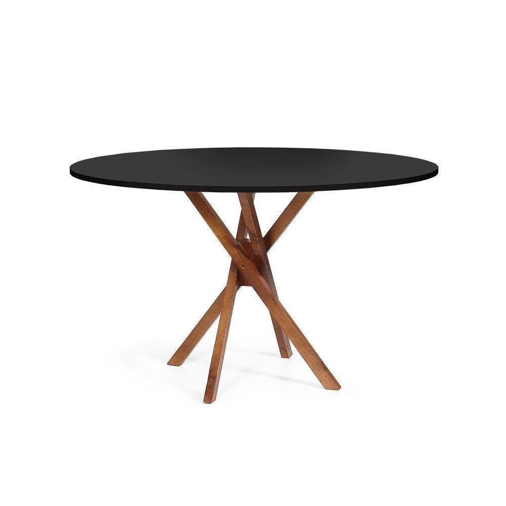 Mesa de Jantar Redonda 120cm: June Preta