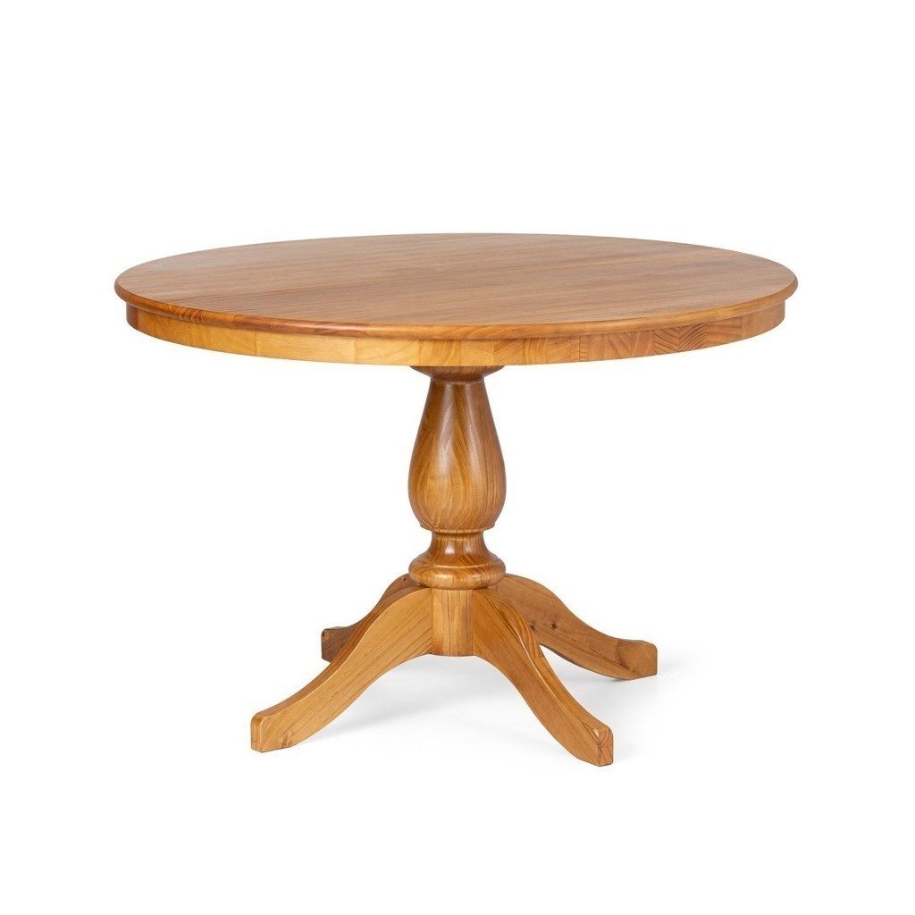 Mesa de Jantar Redonda 4 Lugares: Madeira Maciça Gardênia