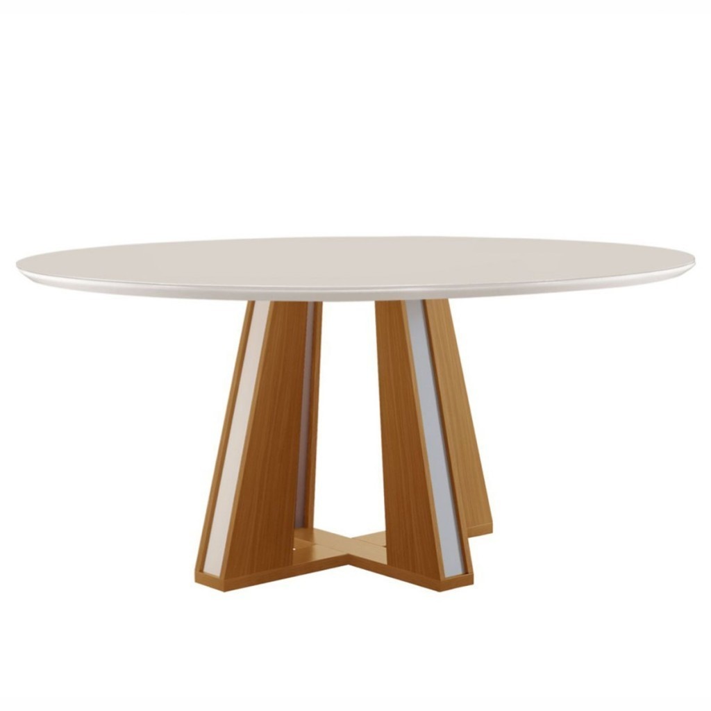 Mesa de Jantar Redonda Madri 135cm: Elegância e Praticidade