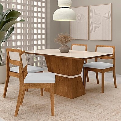 Mesa de Jantar Riva: Conforto e Estilo