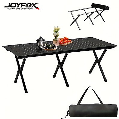 Mesa Dobrável Camping 120x60cm: Leve e Resistente!