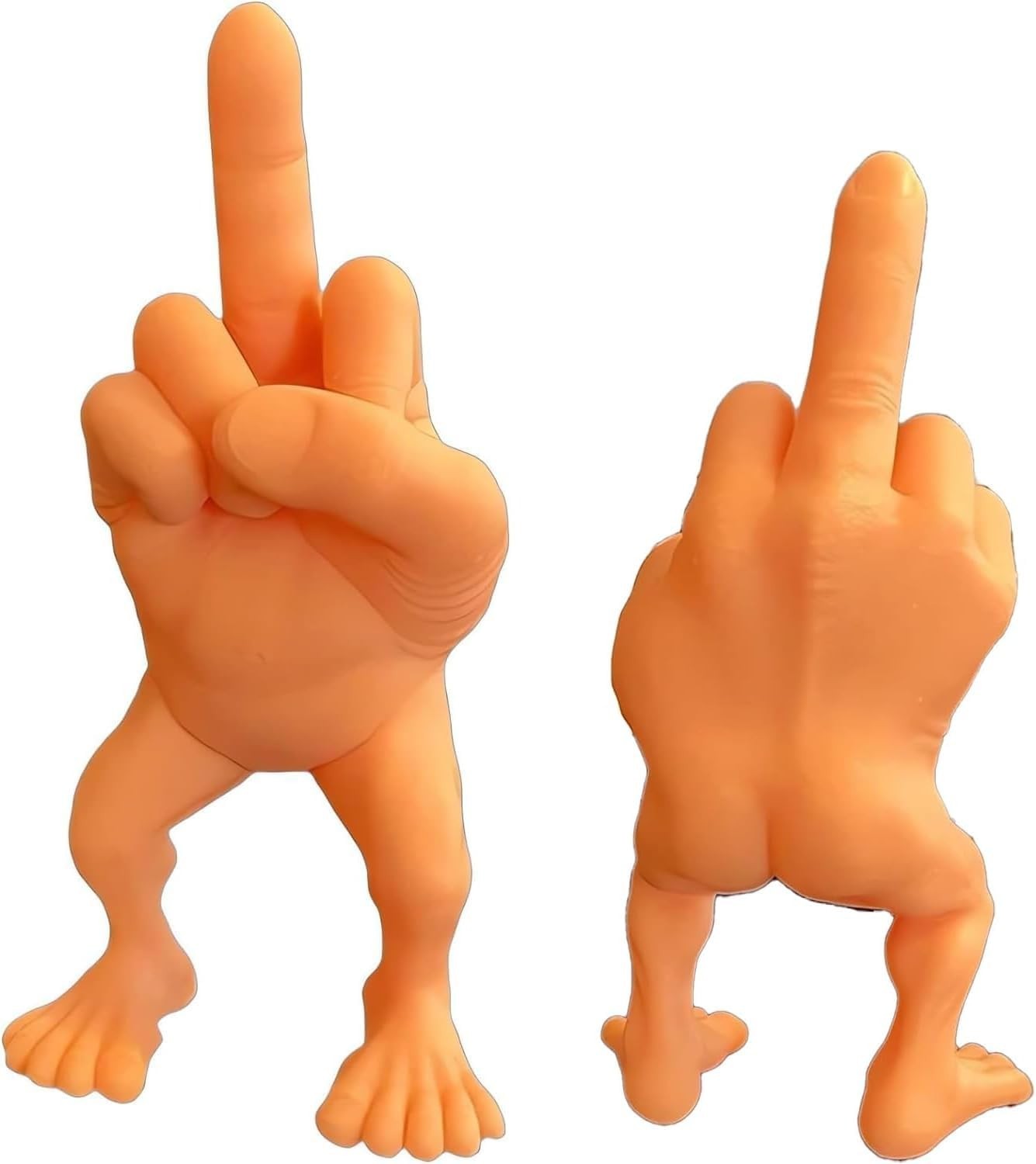 Figura de Dedo do Meio com Pernas - Estátua Engraçada para Decoração de Mesa e Presente Divertido