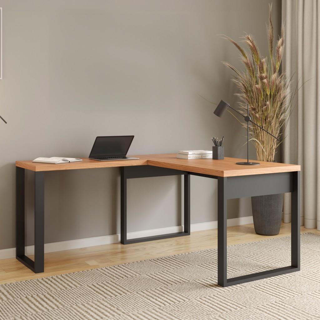 Mesa Escritório em L: Design Industrial e Funcional