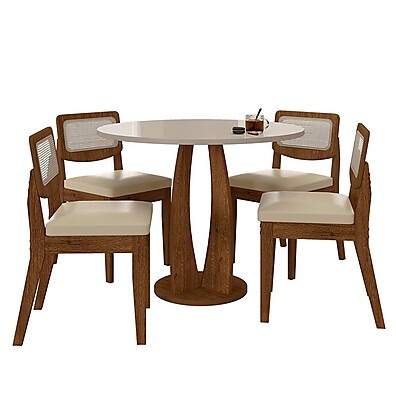 Mesa Faenza com 4 Cadeiras – Elegância e Conforto para Sua Casa