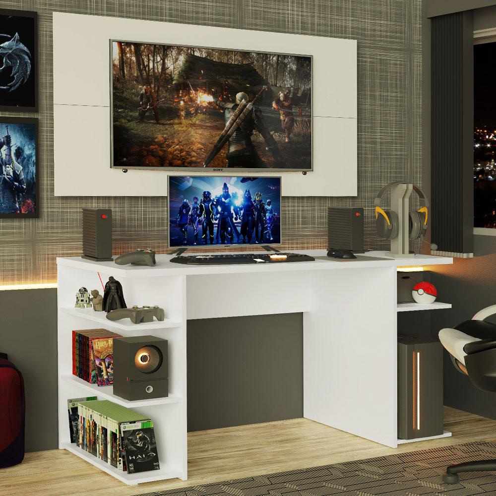 Mesa Gamer e Painel TV 50" Madesa: Seu Setup Completo!