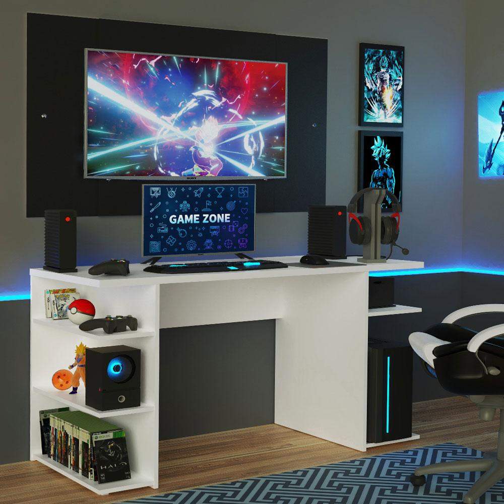 Mesa Gamer Madesa + Painel TV: Seu Setup Completo!