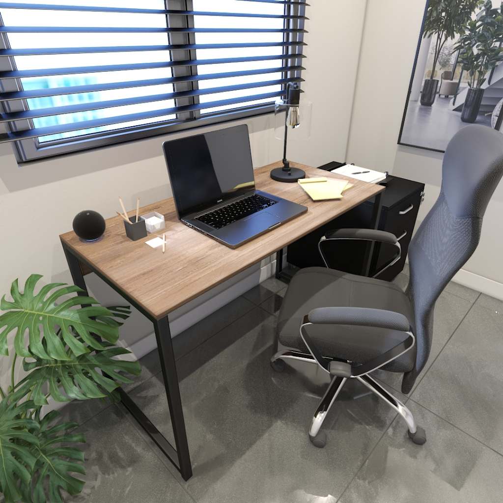 Mesa Industrial 120cm para Escritório: Design Moderno e Durabilidade