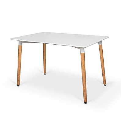 Mesa Jantar Eiffel 120x80 – Elegância em Madeira e Metal