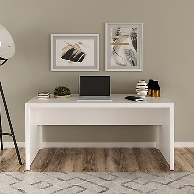 Mesa para Escritório 163cm ME4109 Branco: Modernidade e Qualidade