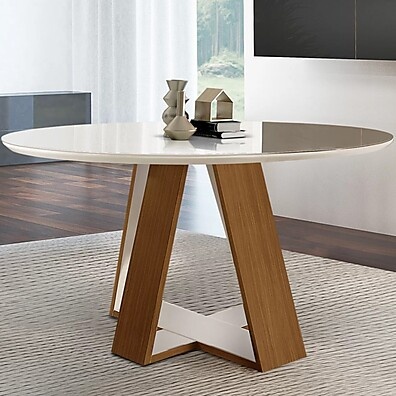 Mesa Redonda Grécia: Elegância para 4 Pessoas