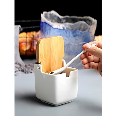 Kit Saleiro e Açucareiro Bambu: Elegância na Sua Mesa 🌿