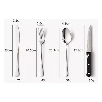 Kit Talheres Inox: Elegância para Sua Mesa