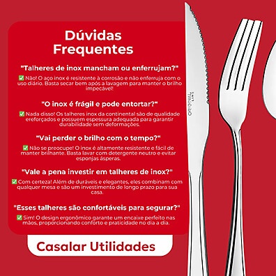 Jogo de Colheres Inox: 24 Peças para Sua Mesa!