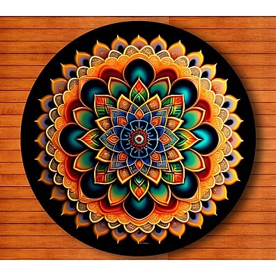 Mouse Pad Redondo Mandala: Design Único para Sua Mesa