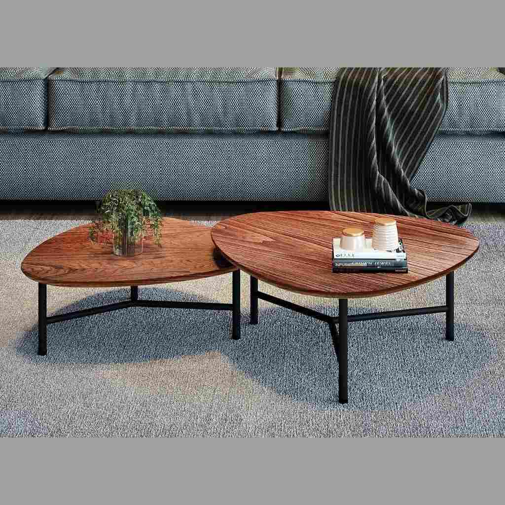 Mesas de Centro Folha: Elegância em Dobro