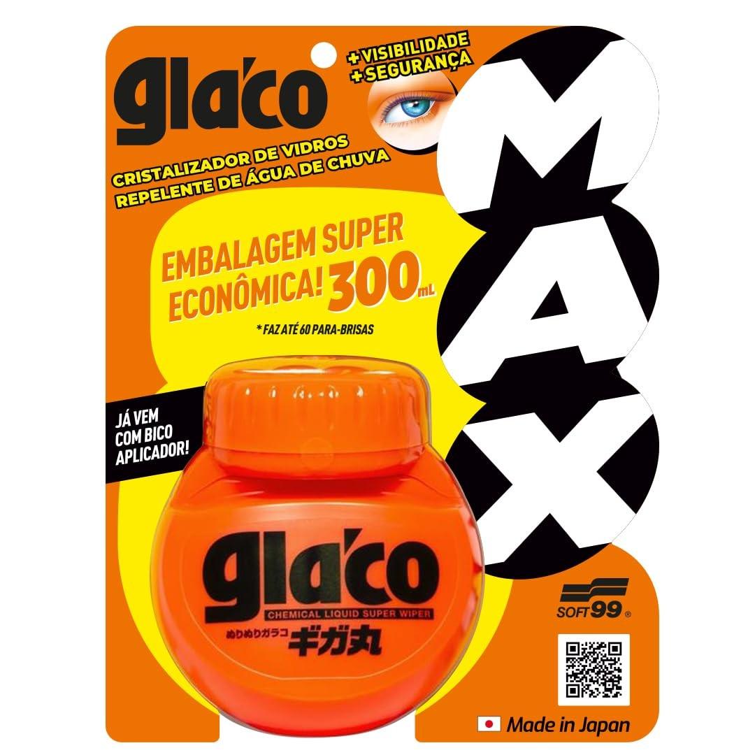 Glaco MAXX 300ml: Proteção Extrema e Visibilidade Clara por Meses!