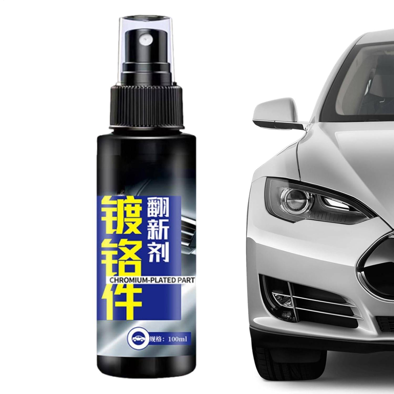 Cromo Polonês 100ml - Limpeza Profunda e Brilho Espelhado para Peças Automotivas e Metais