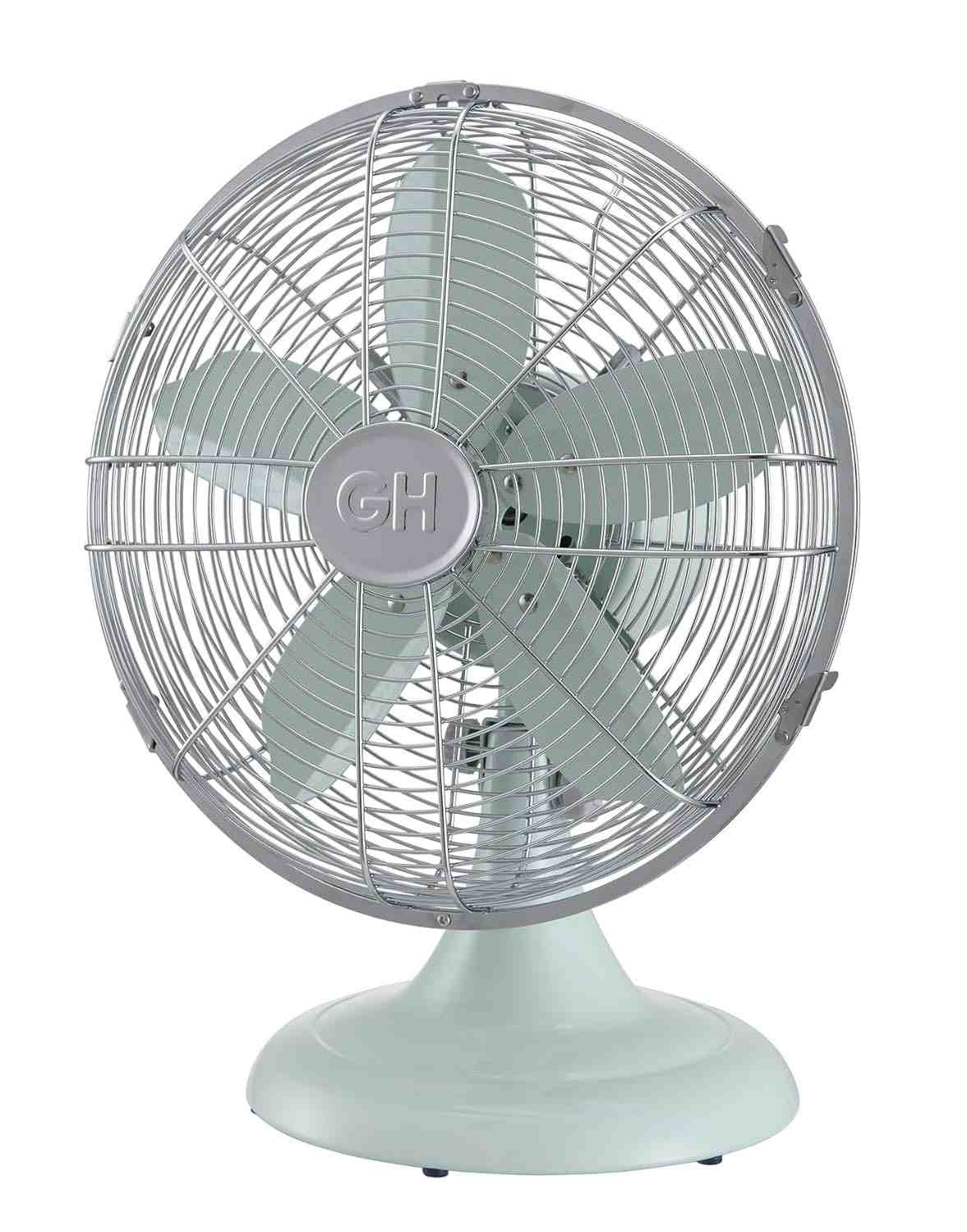 Ventilador de Mesa Retrô 30cm em Metal | 3 Velocidades, Oscilação Ampla e Design Clássico