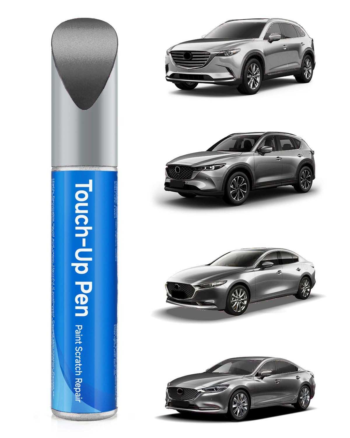 Tinta de Retoque Mazda Exact Match - Reparo Profissional de Arranhões (Prata Líquida Metálica)
