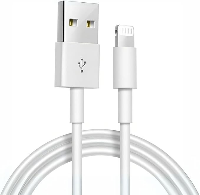 Cabo USB Compativel Com Iphone Reforçado 2 Metros, Compatível com iPhone 6 7 8 X Xs 11 Se 12 Xr 13 14 Pro Max Carregamento Rapido e Transferência de Dados