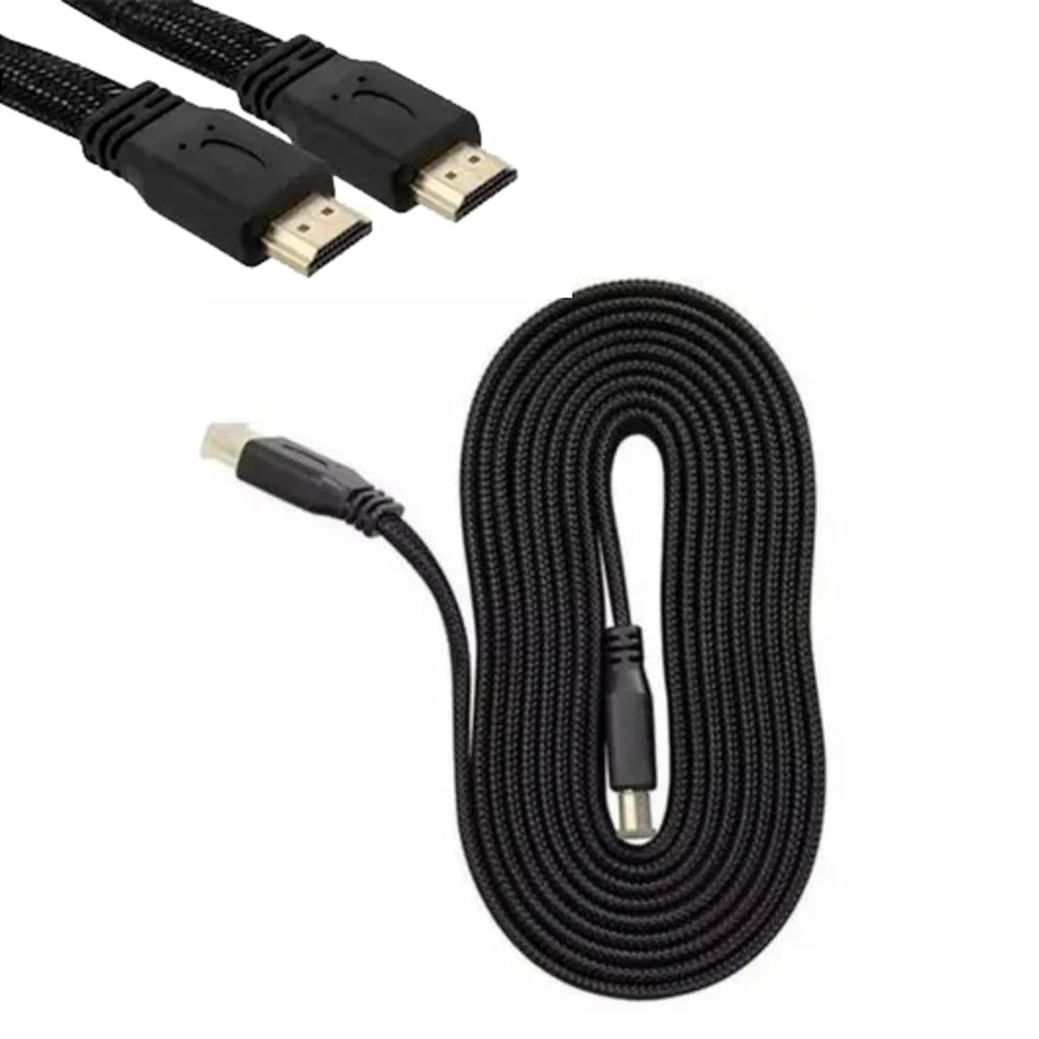 Cabo HDMI 3 Metros 4K Ultra HD: Imagem Incrível com Nylon Trançado e Versão 3.0 Reforçada